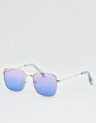 American Eagle Outfitters Ae Purple Ombre Square Sunglasses