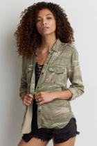American Eagle Outfitters Ae Stay Lovely Camouflage Jacket