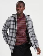 American Eagle Outfitters Ae Flannel Hooded Shirt