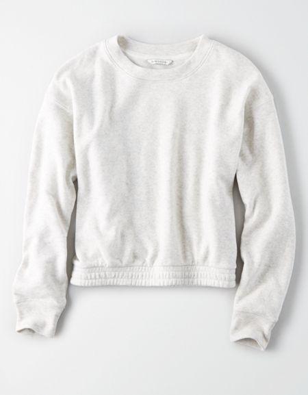 American Eagle Outfitters Ae Cinched Crew Neck Sweatshirt