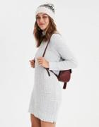 American Eagle Outfitters Ae Waffle Mock Neck Sweater Dress