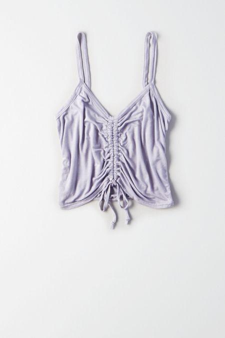American Eagle Outfitters Don't Ask Why Ruched Front Tank