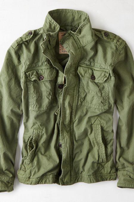 American Eagle Outfitters Green American Eagle Vintage Military Jacket (coat)