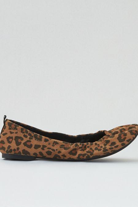 American Eagle Outfitters Ae Leopard Print Ballet Flat