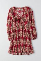American Eagle Outfitters Ae Tie Front Grommet Dress