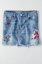 American Eagle Outfitters Ae Vintage Hi-rise Embroidered Skirt
