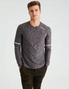 American Eagle Outfitters Ae Active Arm Stripe Long Sleeve Flex Tee