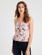 American Eagle Outfitters Ae Soft & Sexy Lace-up Tank Top