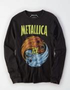 American Eagle Outfitters Ae Metallica Long Sleeve Graphic Tee