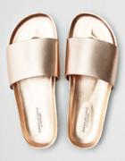 American Eagle Outfitters Ae Metallic Pool Slide Sandal