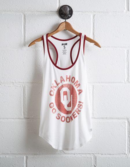 Tailgate Women's Oklahoma Ringer Tank