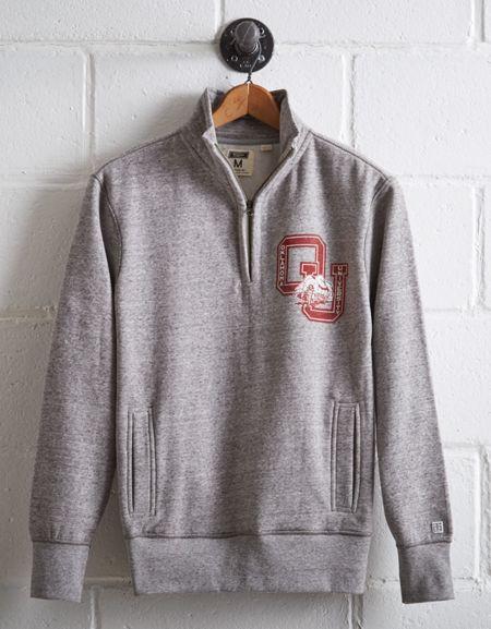 Tailgate Men's Oklahoma Half-zip Fleece Popover