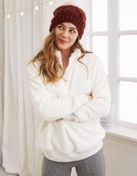 Aerie Oversized Quarter Zip Top