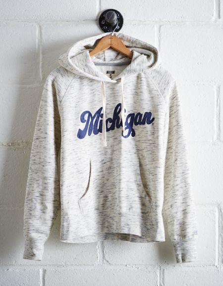Tailgate Women's Michigan Space Dye Hoodie