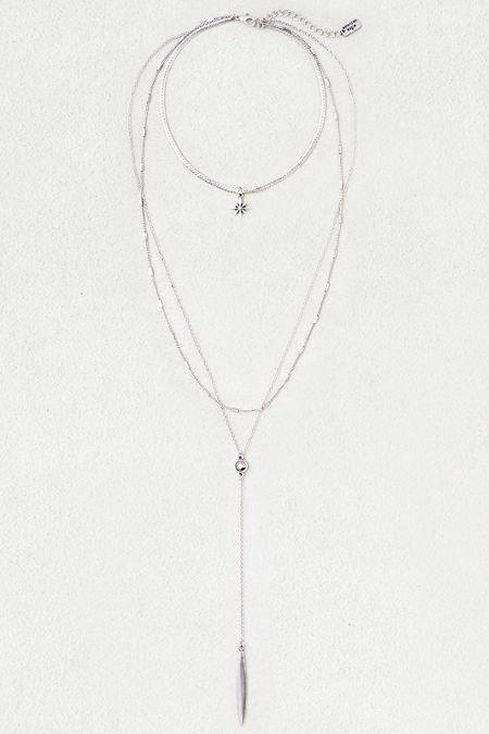 American Eagle Outfitters Ae Drop Pendant Layered Necklace