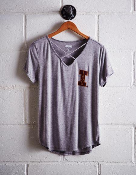 Tailgate Women's Iowa State Cage Front Tee
