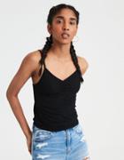 American Eagle Outfitters Ae Soft & Sexy Ribbed Cinch Front Cami