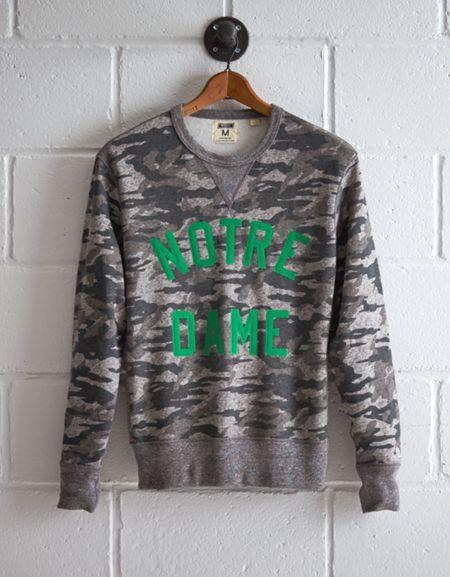 Tailgate Men's Notre Dame Camo Sweatshirt