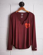 Tailgate Women's Virginia Tech Split Neck T-shirt