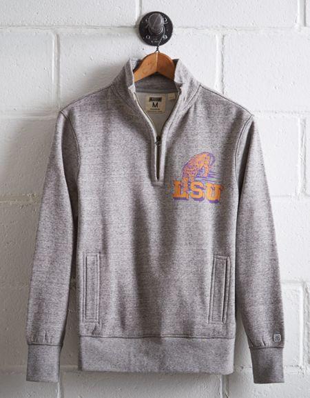 Tailgate Men's Lsu Half-zip Fleece Popover