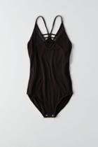 American Eagle Outfitters Ae Soft & Sexy Mesh Bar Bodysuit