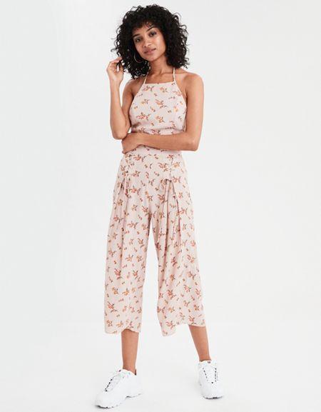 American Eagle Outfitters Ae Tie-up Halter Top