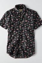 American Eagle Outfitters Ae Paradise Pattern Short Sleeve Shirt