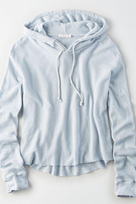 American Eagle Outfitters Don't Ask Why Waffle Hoodie