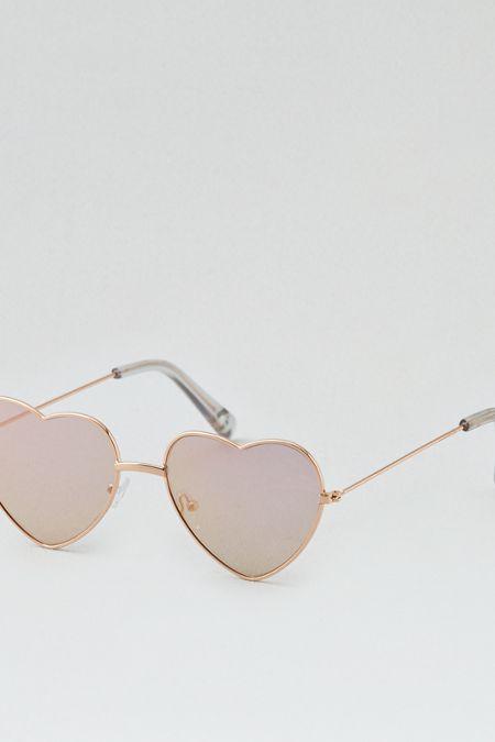 American Eagle Outfitters Ae Heart Aviator Sunglasses