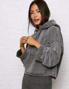 American Eagle Outfitters Don't Ask Why Cropped Raw Hem Hoodie