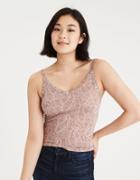 American Eagle Outfitters Ae V-neck Flower Cami