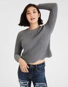 American Eagle Outfitters Ae Scallop Hem Raglan Pullover