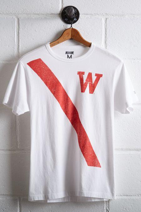Tailgate Men's Wisconsin Diagonal Stripe T-shirt