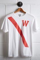 Tailgate Men's Wisconsin Diagonal Stripe T-shirt