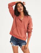 American Eagle Outfitters Ae Henley Pullover Hoodie