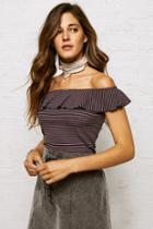 American Eagle Outfitters Don't Ask Why Off-the-shoulder Top