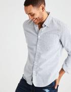 American Eagle Outfitters Ae Classic Printed Oxford Button Down Shirt