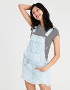 American Eagle Outfitters Ae Ripped Denim Overall Skirt