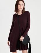 American Eagle Outfitters Ae Ribbed Knit Swing Dress
