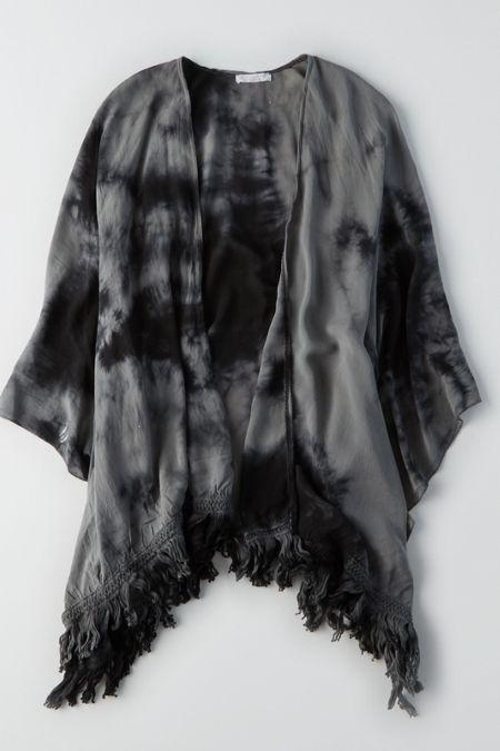 American Eagle Outfitters Don't Ask Why Tie Dye Poncho