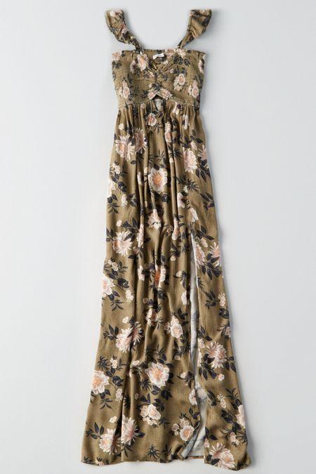 American Eagle Outfitters Ae Off-the-shoulder Maxi Dress