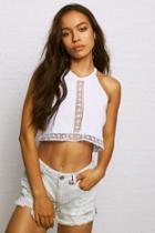 American Eagle Outfitters Don't Ask Why Cropped Crochet Tank