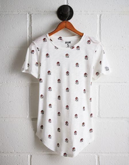 Tailgate Women's Georgia All-over Graphic Tee