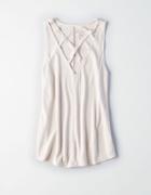 American Eagle Outfitters Ae Soft & Sexy Cross-strap Tank