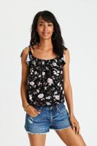 American Eagle Outfitters Ae Soft & Sexy Tie Sleeve Top
