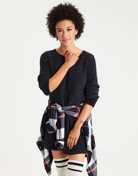 American Eagle Outfitters Ae Ahh-mazingly Soft Chenille Sweater Dress