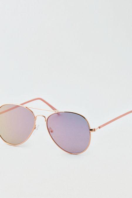 American Eagle Outfitters Ae Flat Lens Aviator Sunglasses