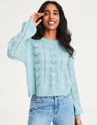 American Eagle Outfitters Ae Crew Neck Cropped Sweater