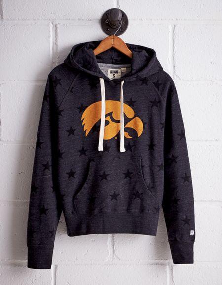 Tailgate Women's Iowa Terry Fleece Star Hoodie
