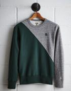 Tailgate Men's Michigan State Diagonal Colorblock Sweatshirt